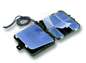 Jenzi Caja de Plástico Plegable 11x9,4x3,5cm Contenedor de Cebo Artificial Caja de Almacenamiento - Imagen 1 de 1