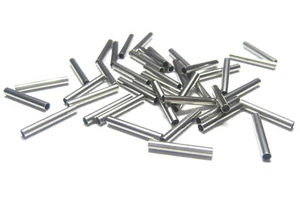 5/10/15/20 EDELSTAHL Röhrchen 10mm x 1,5mm Spacer Metall Perlen silber Stäbchen - Bild 1 von 3