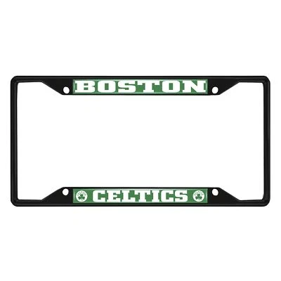 FANMATS 31326 Boston Celtics Metal License Plate Frame Black Finish - Изображение 1 из 2