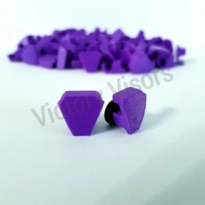 BULK Mini Football Visor Clips. AS LOW AS $1.50 PER CLIP. Purple UA Mini Clips. - Picture 1 of 1