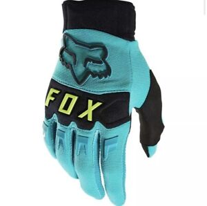Fox Racing DirtPaw MX Motocross Off Road Gloves Teal Adult Size