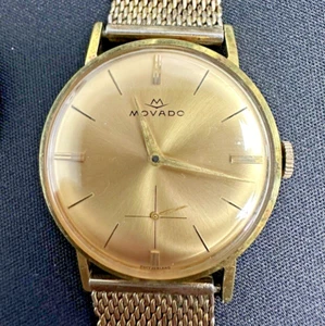 Vintage Movado cal. 125 Gold Filled manual wind Mens Watch 17J 1946-1961 - Picture 1 of 12