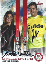 Danelle & Rob Umstead Autographed 2014 Topps U.S. Olympic & Paralympic Team  #85