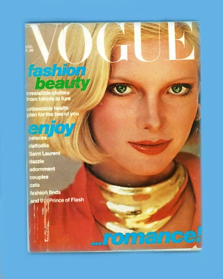 VOGUE-DECEMBER 1976-ST LAURENT-ROSIE VELA-MET RUSSIAN EXHIB-PENN FLORALS- TIEGS - Image 1 of 4