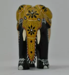 Deko Indischer Elefant aus Holz 10 cm x 8 cm - Bild 1 von 5