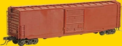 Kadee ~ HO scale #4115 ~ Undecorated 50' PS-1 Boxcar Kit ~ Hydro Cushion w/ walk - Image 1 of 3