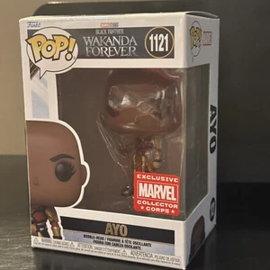 Funko Pop 1121 Black Panther Wakanda Forever AYO Marvel Collector Corps NEW - Picture 1 of 7