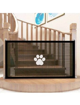 Easy Install Portable Mesh Dog Gate | Pet Safety Barrier for Doors 110cmX78cm - Image 1 of 4
