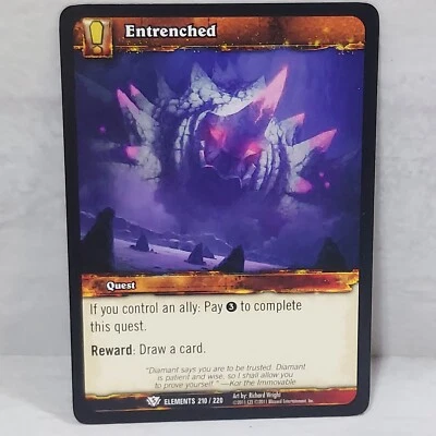 World Of Warcraft War Of The Elements Entrenched 210/220 TCG Card - Image 1 of 2