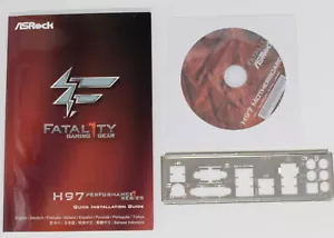 ASRock Fatal1ty H97 Performance - SET Manual IO Shield Slotblende CD (#11819) - Bild 1 von 1