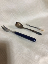 LOT of misc silverware, pickle fork, baby spoon Antique