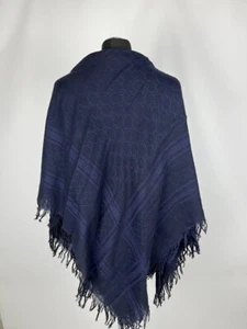GUCCI x Tom Ford Era Monogram Blue Scarf Size 49.21 inches / 125 cm (0338) - Bild 1 von 9