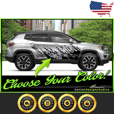 Jeep Compass Mud Splash Gráficos - Se adapta a 2016-2021 Foto 1 de 2