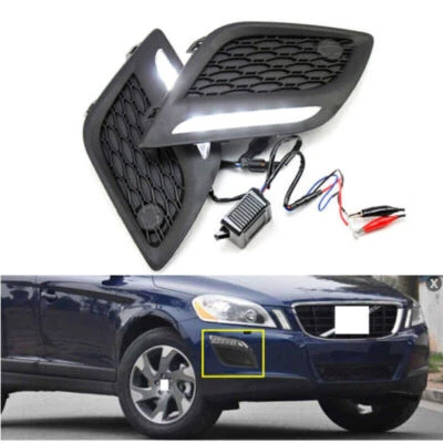 Left & Right For Volvo XC60 2011-2013 LED DRL Daytime Light Fog Lamp - Изображение 1 из 4