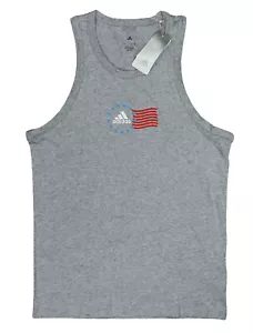 Adidas American Flag USA Logo Graphic Multi-Sport Athletic Men's Tank Top NWT - Picture 1 of 7