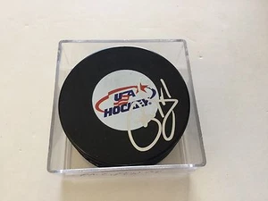 Phil Housley Signed Team USA U.S.A Hockey Puck Autographed c - Picture 1 of 1