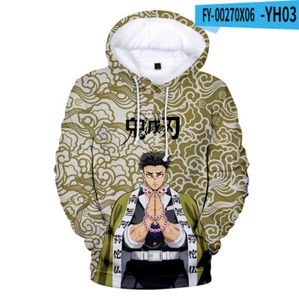 Himejima Kyoumei Demon Slayer Impresión 3D Sudadera con Capucha Sudaderas Abrigo Unisex - Imagen 1 de 2
