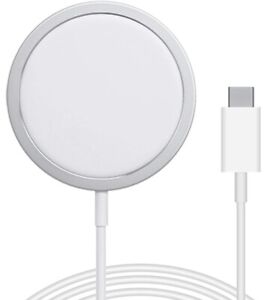 Brand New USB-C Magnetic Wireless Charger, 15W Max Fast Charging Pad - White