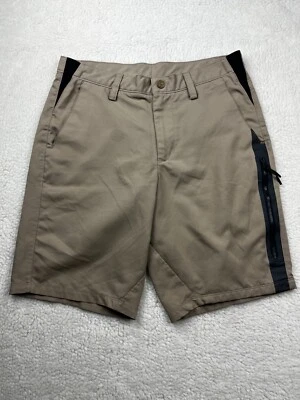 Pantalones Cortos Fila Para Hombre Talla 30 Deporte Golf Informales Secado Rápido 9" Frente Plano Beige Negro Foto 1 de 4