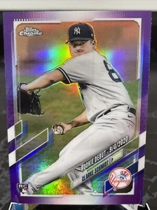 2021 Topp Chrome Update #USC81 Clarke Schmidt Purple Parallel - Picture 1 of 1