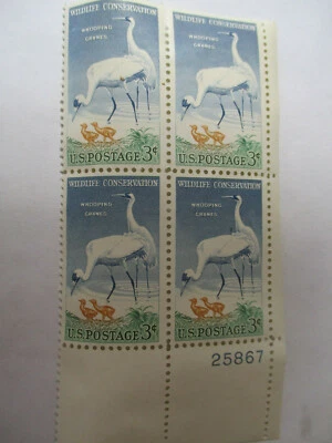 1957 3¢ Wildlife Conservation...Scott 1098...Plate Block of 4 US Stamps...MNH - Image 1 of 2