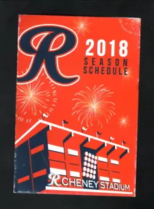 Tacoma Rainiers--Horario de bolsillo 2018--Petróleo y refinación de Estados Unidos--Afiliado de Mariners - Imagen 1 de 2
