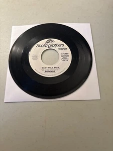 SURVIVOR I CAN'T HOLD BACK DJ PROMO 7" VINYL 45 RPM 1984 HARD ROCK VG+ - Picture 1 of 2