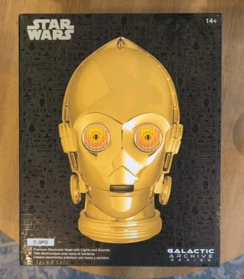 NUEVO💥WDW Parques Disney Star Wars Archivo Galáctico Serie C-3PO Cabeza Galaxy's Edge Foto 1 de 4