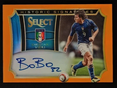 2015-16 Panini Select ORANGE Chrisitan VIERI Auto Autograph 068/149 ITALY!! - Image 1 of 4