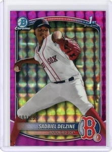 2025 Bowman Chrome Sadbiel Delzine Fuchsia Geometric Refractor 1st 193/299 - Bild 1 von 2