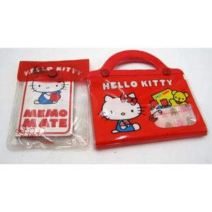 Vintage Sanrio 1976 Hello Kitty Memo Mate Notizblock + süße Süßigkeiten Geldbörse - Bild 1 von 4