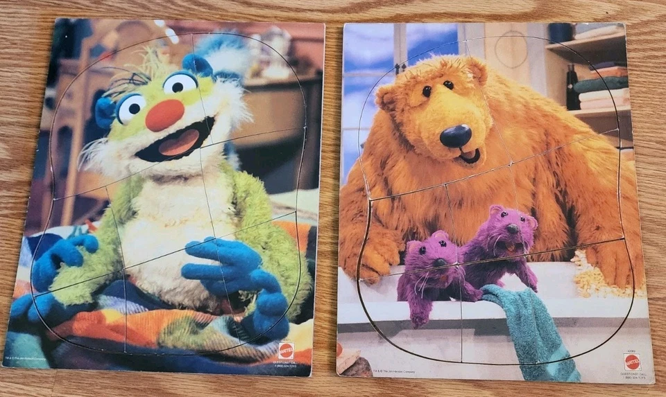 美泰Bear in the Big Blue House木板拼图90年代  — 第 1/4 张图片