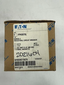 Eaton FPH3070L molded case Circuit Breaker, 70A, 600V, 65kAIC @ 480V - Picture 1 of 6