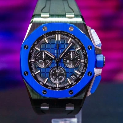 Blue Ceramic Audemars Piguet Royal Oak Offshore Chrono 26420CE.OO.A043VE.01 - Image 1 of 4