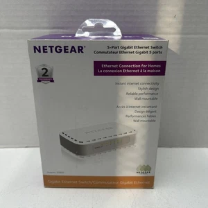 NETGEAR GS605 5-Port Gigabit Ethernet Switch NOS - Picture 1 of 13