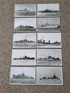 10 Original Royal Navy WW2 Era Warship Wright & Logan Library Photos 14x9cm #4 - Picture 1 of 12