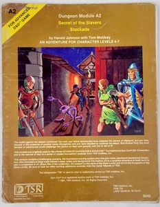 AD&D 1st Ed. A2 Secret of the Slavers Stockade. 1981. TSR 9040. sehr guter Zustand+ - Bild 1 von 5