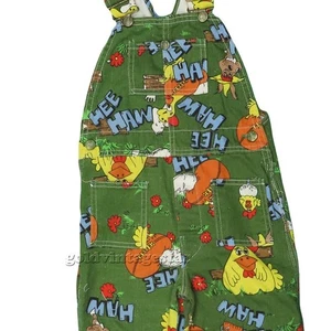 Vintage Kids Liberty Hee Haw Roy Clark Buck Owens Overalls - Picture 1 of 5
