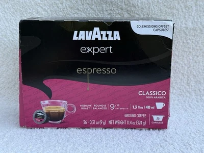 Expert Espresso Classico Coffee 36 capsules Medium Roast 100% Arabica 07/30/25 - Image 1 of 4