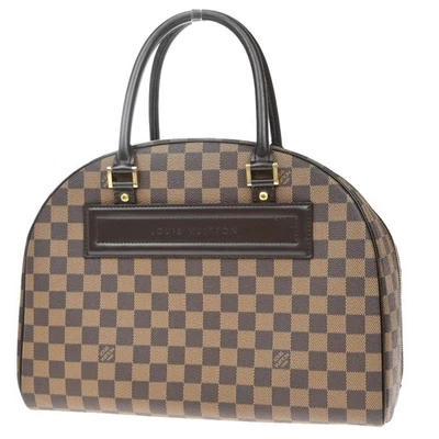 LOUIS VUITTON Nolita Hand Bag Damier Ebene Leather Brown France N41455 15EG084 - Image 1 of 4