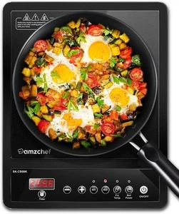 AMZCHEF Induktionskochfeld 2000W Kochplatte Timer 10 Stufen Induktionskochplatte - Bild 1 von 7