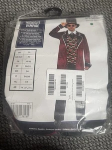 Amscan Midnight Vampire Fancy Dress Gothic Steampunk Costume Size XL - Picture 1 of 2