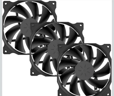 Uphere 3-Pack Long Life Computer Case Fan 120mm Cooling Case Fan for Computer PC - Image 1 of 4