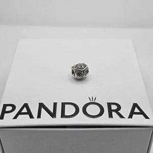 Genuine Pandora Sparkling Green Eyes Wise Owl Head Charm 925 ALE 791211CZN - Picture 1 of 6
