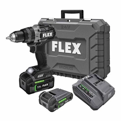 Flex FX1271T-2B 24V 1/2" 2-Speed Cordless Hammer Drill Kit Turbo Mode - Image 1 of 4