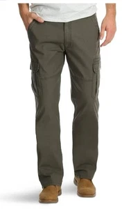 Men's Wrangler Cargo Pants w/Stretch Relaxed Fit Olive Drab Green Size 32x32 NWT - Picture 1 of 11