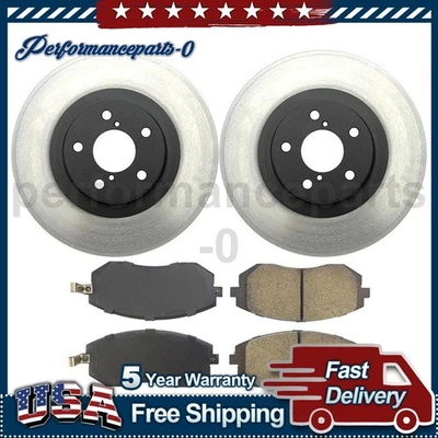 Front Disc Brake Pad Set Disc Brake Rotor for Subaru Baja 2003-2006 - Image 1 of 4