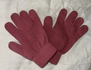 1 Pair Kids Winter Gloves Pink One Size - Picture 1 of 3
