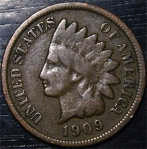 1909 Indian Head Penny 1c US Münze Philadelphia Mint - Bild 1 von 2