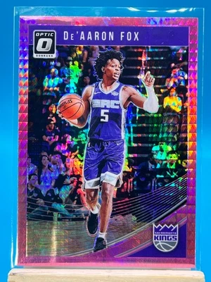 2018-19 Donruss Optic Hyper Pink #51 De'Aaron Fox - Image 1 of 4